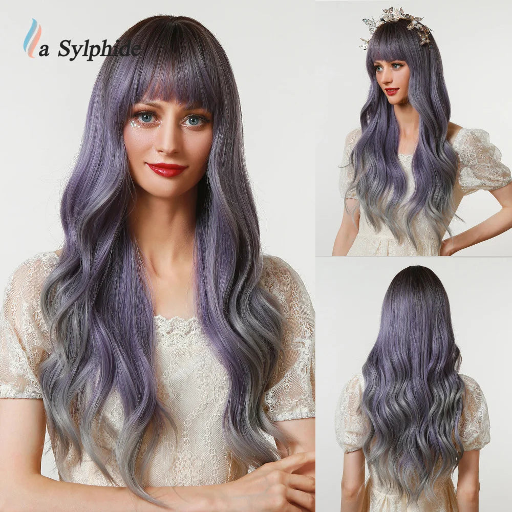 Parrucca lunga La Sylphide – Resistente al calore – per cosplay, Halloween, Natale
