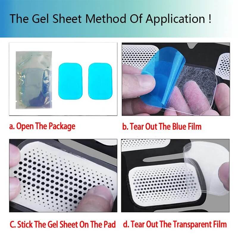 Gel Pads für EMS Muskelstimulator: Perfekter Ersatz für Ihr Training! - Hochwertige Gel-Pads für EMS Abdominal ABS Trainer – das perfekte Zubehör für effizientes Training. Erhältlich in Sets von 10 oder 20 Pads für EMS-Geräte, Taillen-Trimmer-Gürtel, ABS-