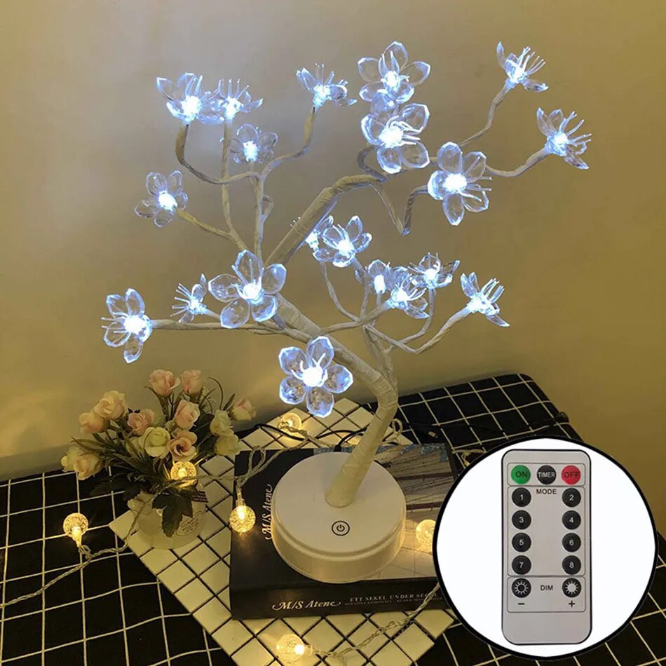 LED-Bonsai-Baum: Perfekte Beleuchtung für Zuhause & Partys - Entdecken Sie das einzigartige LED-Bonsai-Baumlicht mit flexiblen, verstellbaren Zweigen und hochwertigem Design. Ideal für Zuhause & Partys. - 136:200006158#With Remote control