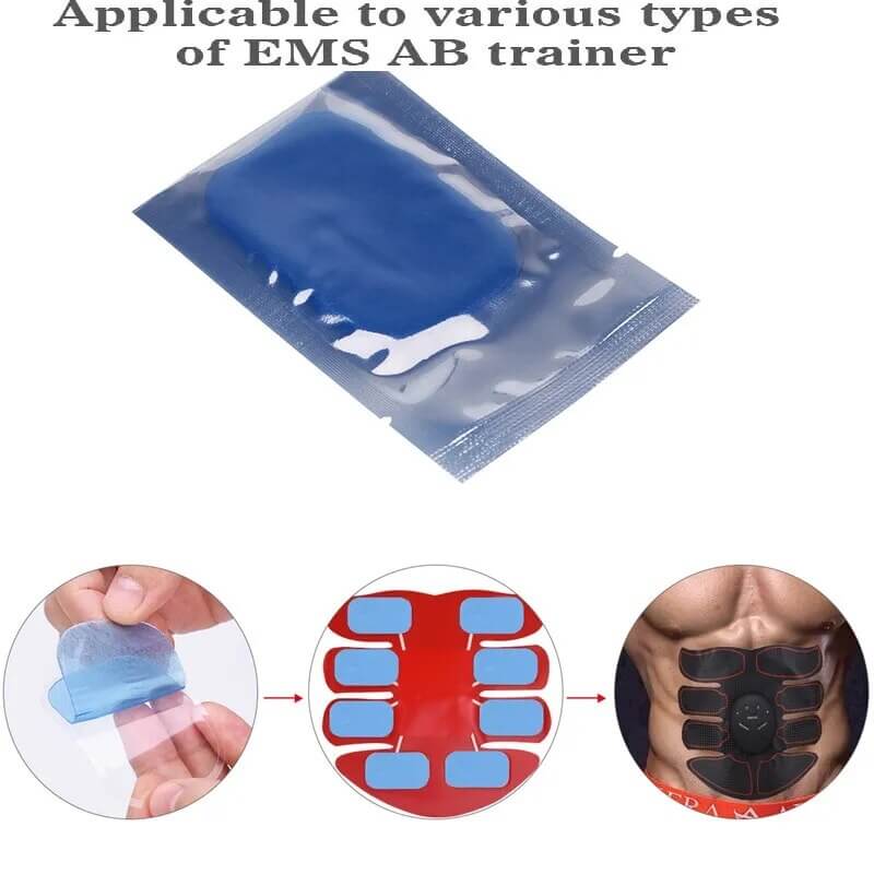 Gel Pads für EMS Muskelstimulator: Perfekter Ersatz für Ihr Training! - Hochwertige Gel-Pads für EMS Abdominal ABS Trainer – das perfekte Zubehör für effizientes Training. Erhältlich in Sets von 10 oder 20 Pads für EMS-Geräte, Taillen-Trimmer-Gürtel, ABS-