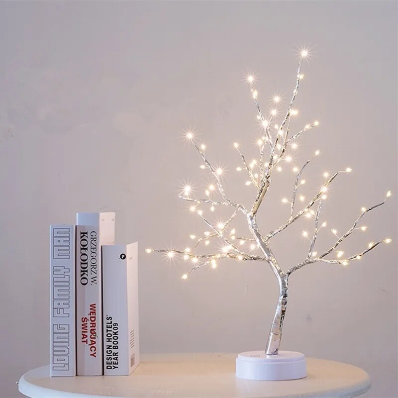 LED-Bonsai-Baum: Perfekte Beleuchtung für Zuhause & Partys - Entdecken Sie das einzigartige LED-Bonsai-Baumlicht mit flexiblen, verstellbaren Zweigen und hochwertigem Design. Ideal für Zuhause & Partys. - 136:200002572#108 leds Warm
