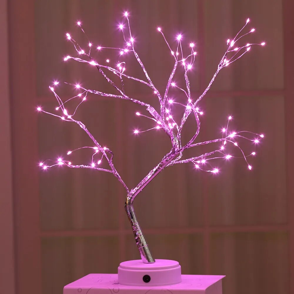 LED-Bonsai-Baum: Perfekte Beleuchtung für Zuhause & Partys - Entdecken Sie das einzigartige LED-Bonsai-Baumlicht mit flexiblen, verstellbaren Zweigen und hochwertigem Design. Ideal für Zuhause & Partys. - 136:200002573#108 LEDS Colorful