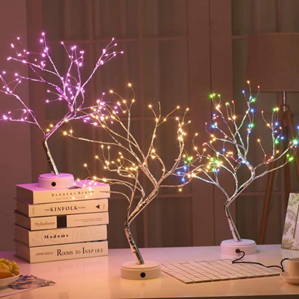 LED-Bonsai-Baum: Perfekte Beleuchtung für Zuhause & Partys - Entdecken Sie das einzigartige LED-Bonsai-Baumlicht mit flexiblen, verstellbaren Zweigen und hochwertigem Design. Ideal für Zuhause & Partys. - 136:200002573#108 LEDS Colorful