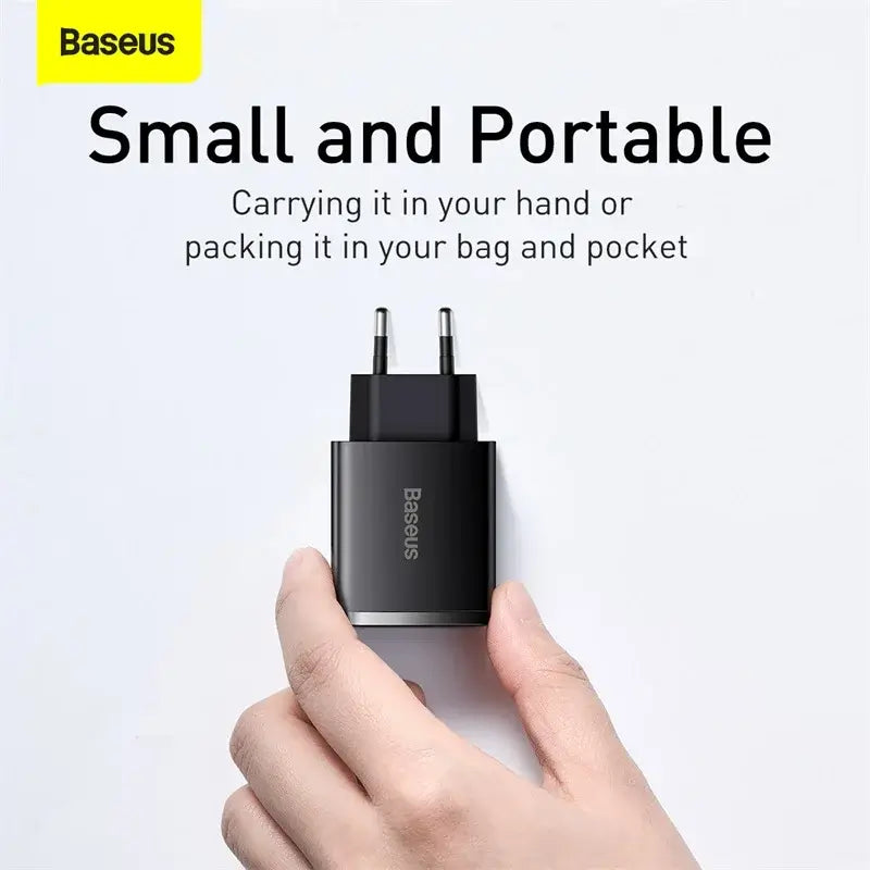 Baseus USB-C Quick Charger 30W: Superschnelles Laden für iPhone und Android - Erleben Sie ultraschnelles Laden mit dem Baseus 30W USB-C Ladegerät, kompatibel mit iPhone 14, 13 und 12 Pro Max sowie Samsung und Xiaomi. - 14:22302870345#USB Charger;200007763