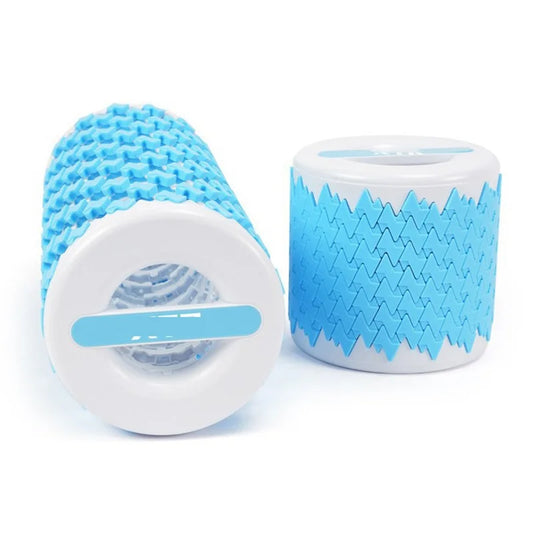 Rouleau de yoga télescopique – Rouleau de fascia compact pour le massage et le fitness