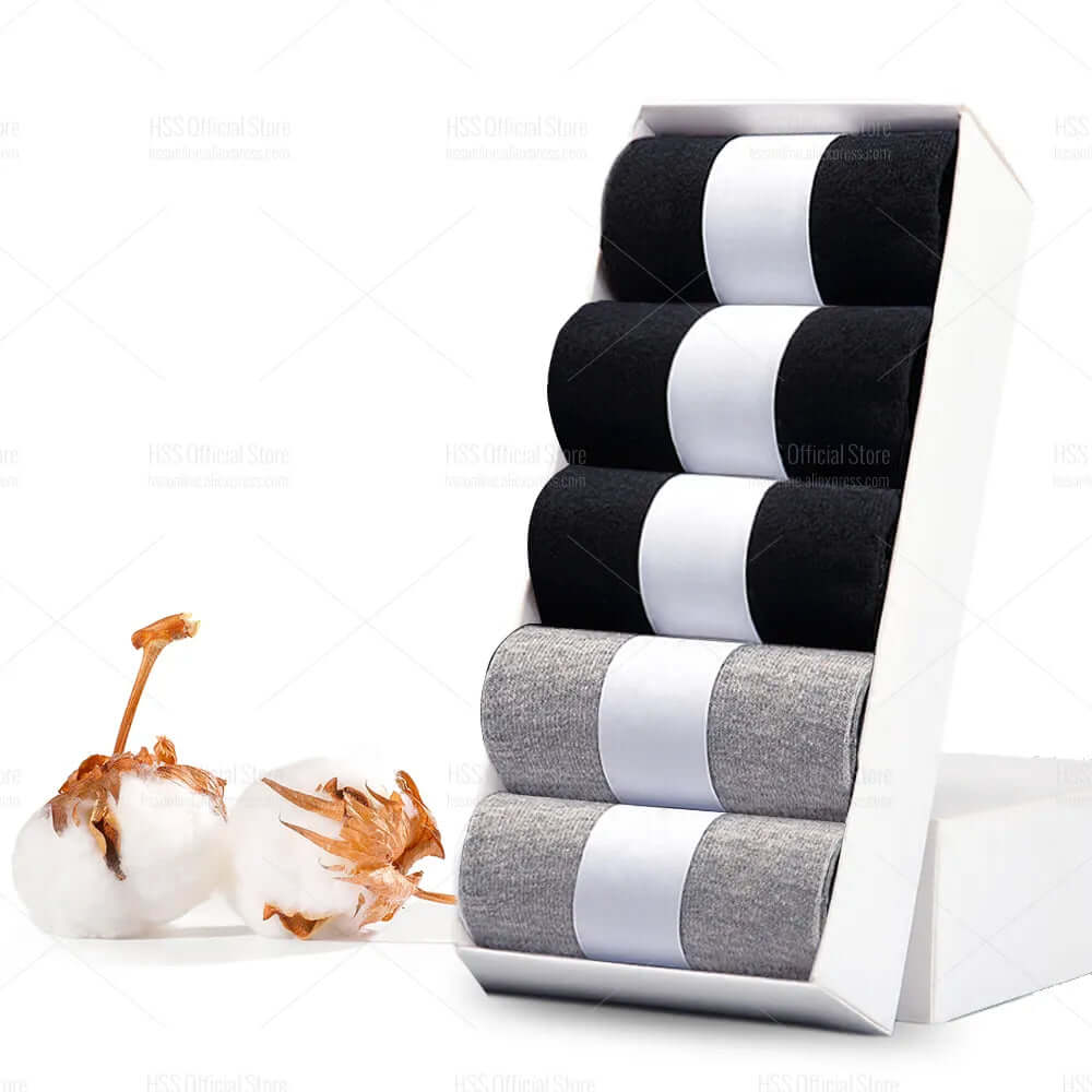 Herren Baumwollsocken HSS: Neuer Stil, Schwarz, Business, Atmungsaktiv, Größe 39-47 - Unsere Herrensocken - perfekte Dicke für jedes Wetter. Weich, strahlend weiß, und bequem. 10 Paar Sets aus reiner Baumwolle mit Synthetik für Dehnbarkeit. Zufriedene Kun