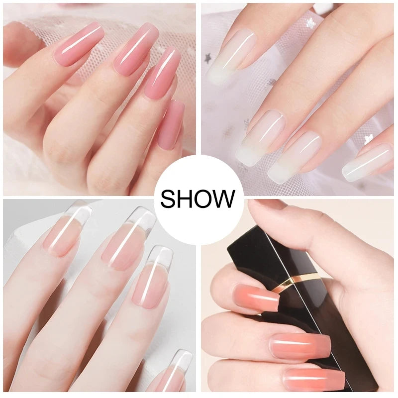 Acryl & UV-Gel Nagelset – Komplettes Maniküre-Kit mit LED-Lampe