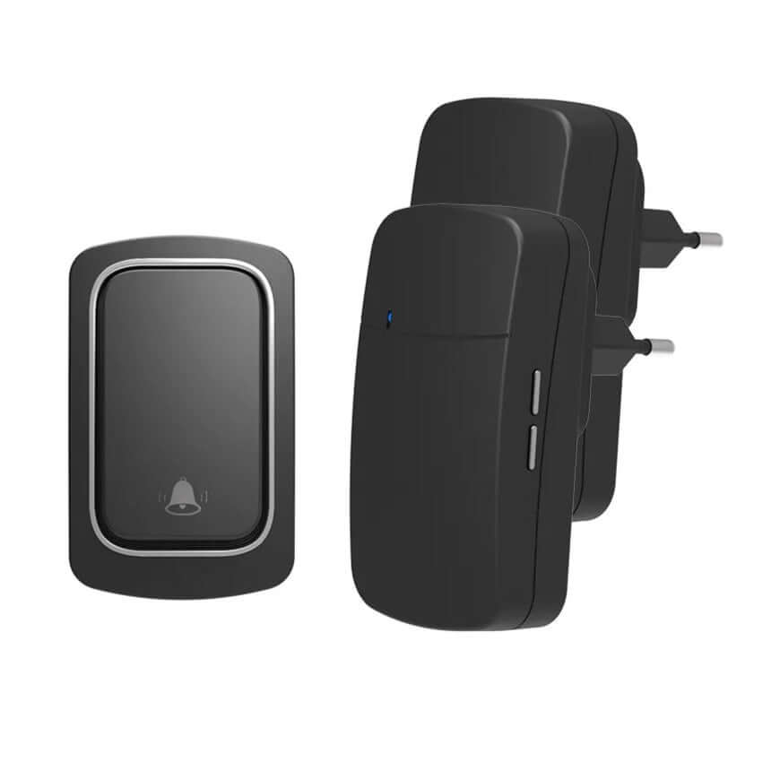 Drahtlose Türklingel - Umweltfreundlich, Selbst-Powered, für Ihr Zuhause und den Aussenbereich. - Starke Signale und IP68 Wasserdichtigkeit machen unsere Smart-Türklingel unverzichtbar. Überwindet 3-4 Wände mit 150 Metern Reichweite und funktioniert bei R