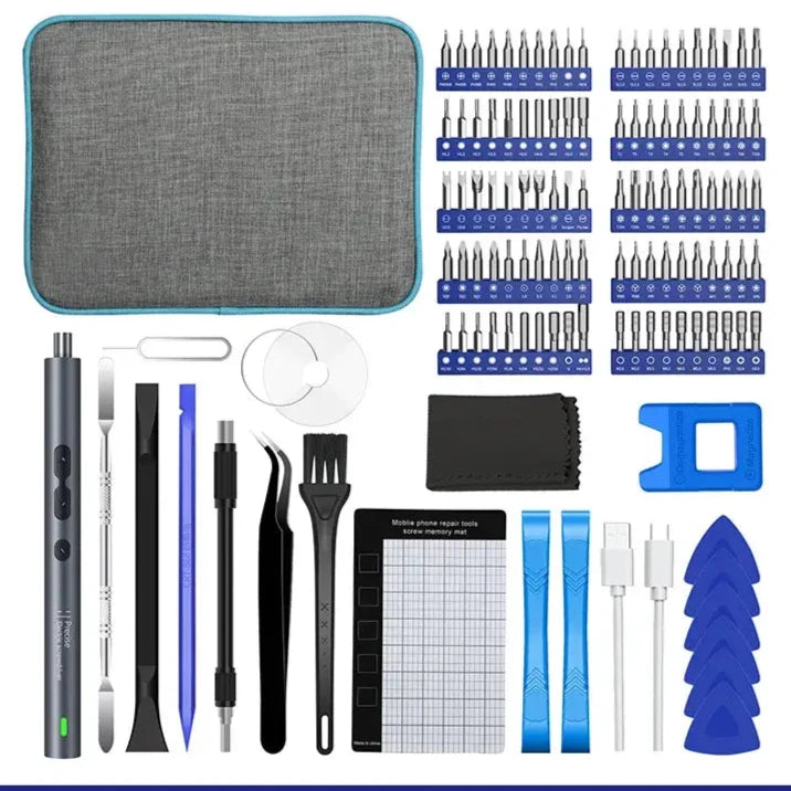 Elektrischer Schraubendreher: 62/28/120-teiliger Schraubendrehersatz für präzise Arbeiten - Entdecken Sie unser 120-teiliges Elektroschrauberset für präzise Arbeiten – ideal für Heimwerker und Profis. - 1005003038359836-China-120 in 1 set