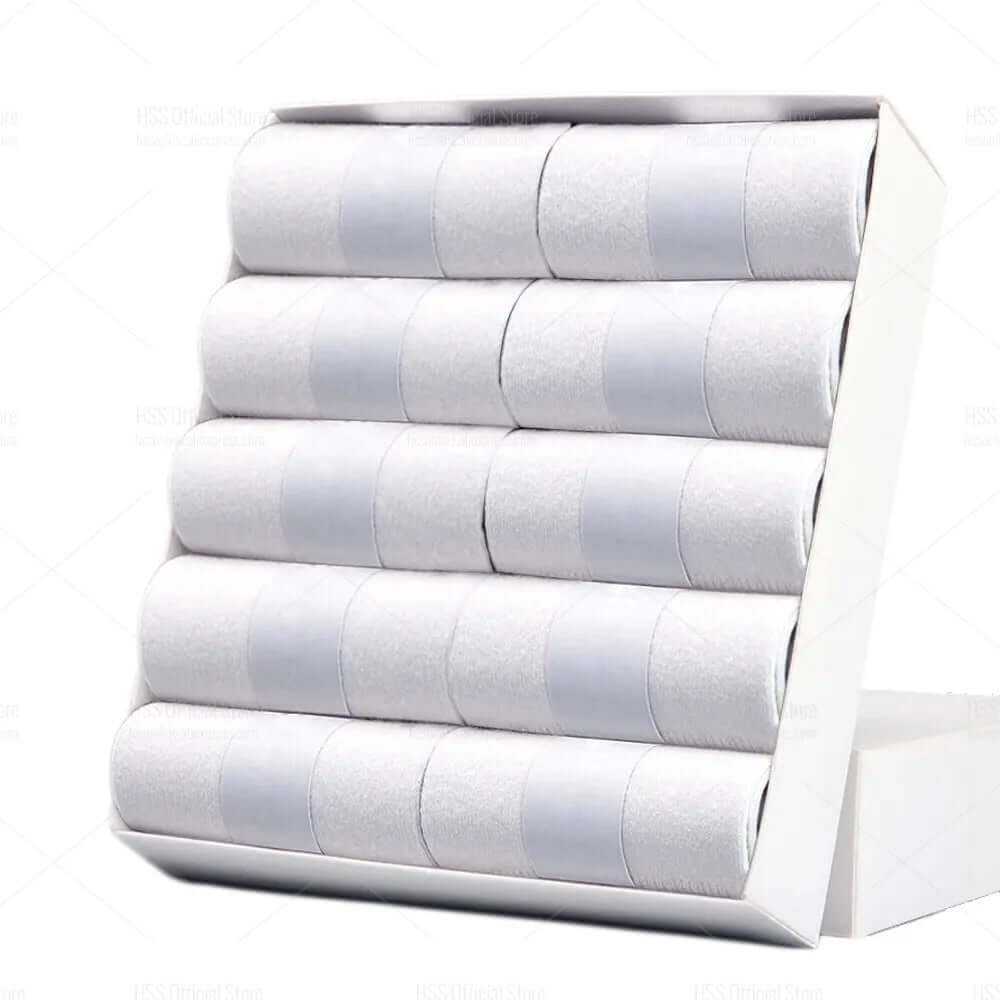 Herren Baumwollsocken HSS: Neuer Stil, Schwarz, Business, Atmungsaktiv, Größe 39-47 - Unsere Herrensocken - perfekte Dicke für jedes Wetter. Weich, strahlend weiß, und bequem. 10 Paar Sets aus reiner Baumwolle mit Synthetik für Dehnbarkeit. Zufriedene Kun