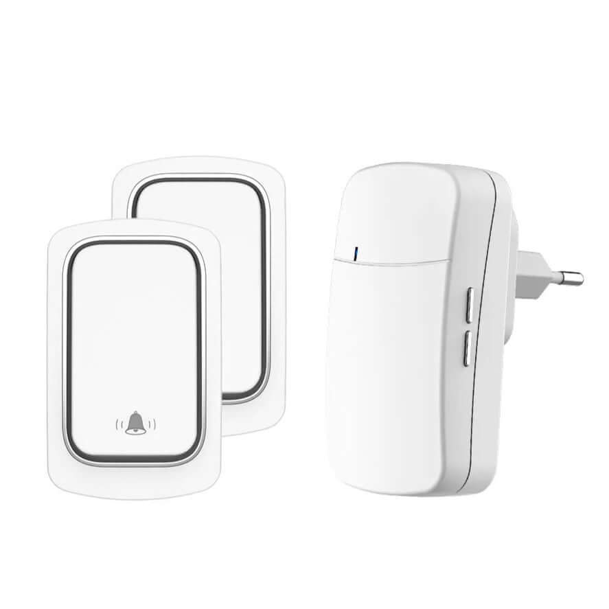 Drahtlose Türklingel - Umweltfreundlich, Selbst-Powered, für Ihr Zuhause und den Aussenbereich. - Starke Signale und IP68 Wasserdichtigkeit machen unsere Smart-Türklingel unverzichtbar. Überwindet 3-4 Wände mit 150 Metern Reichweite und funktioniert bei R