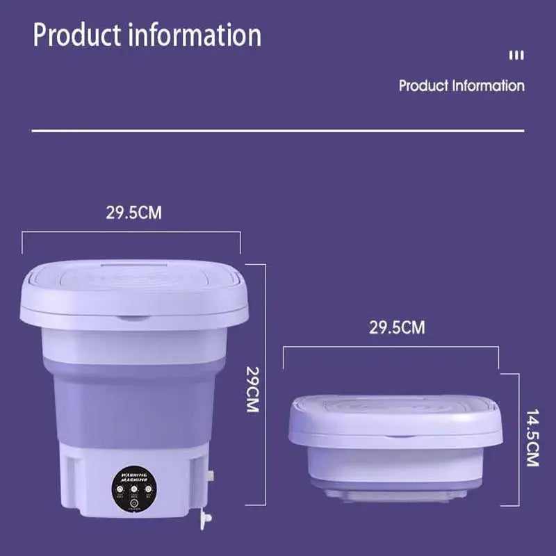Kompakte tragbare 8-Liter-Waschmaschine mit Schleuderfunktion - Die Mangoman 8L Waschmaschine: Kompakt, tragbar und ideal für empfindliche Wäsche. Perfekt für Socken, Unterwäsche und Höschen. - 1005005856929848-Green-EU
