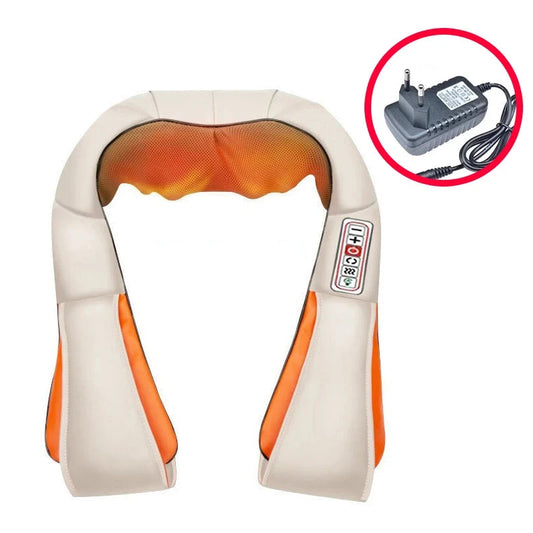 Massaggiatore shiatsu per collo e schiena con funzione calore: relax a casa e in viaggio