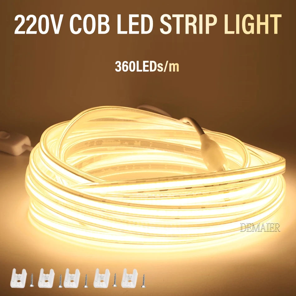 COB LED Lichtleiste – Helles Licht für Ihre Arbeits- und Dekorationsprojekte -Warmweiss