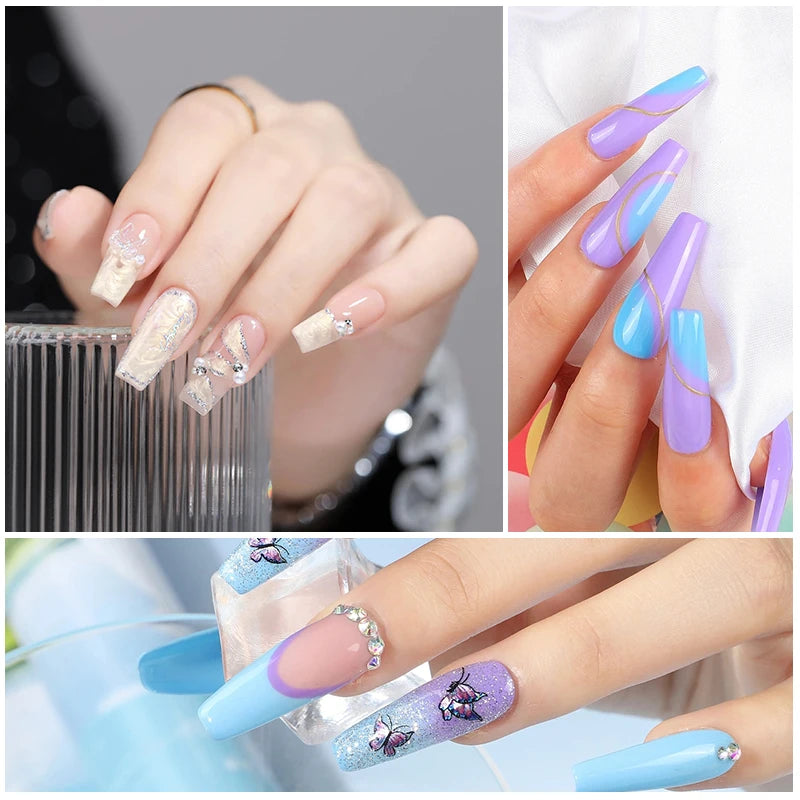 Acryl & UV-Gel Nagelset – Komplettes Maniküre-Kit mit LED-Lampe