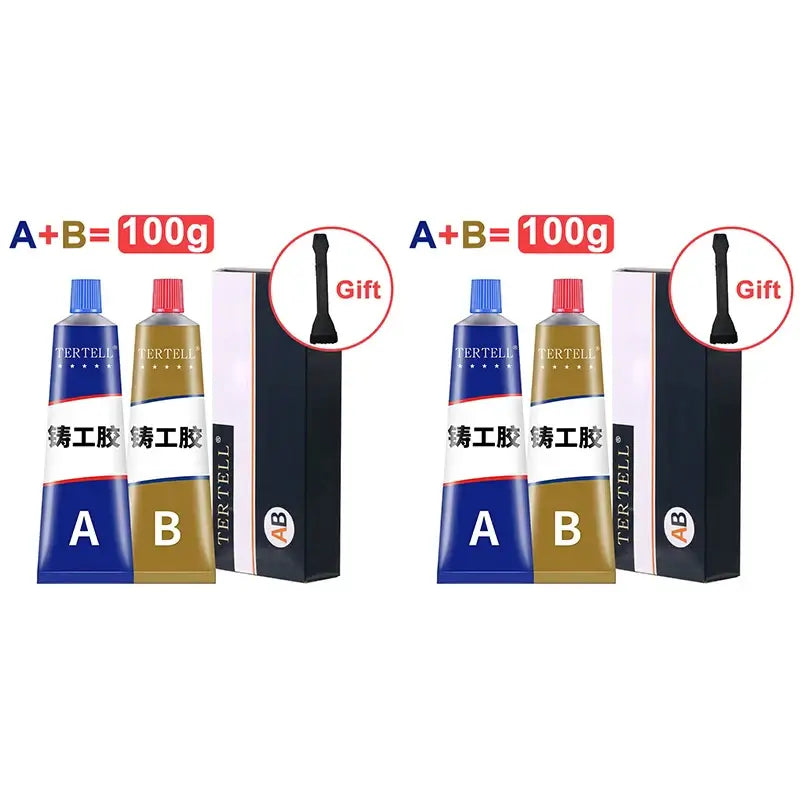 Metallreparatur-Kleber: Hochtemperaturfestes Flüssigmetall-Schweissfüller - Vielseitiger Metallepoxidkleber für extra starke Verbindungen. Ideal für hochbeanspruchte Reparaturen und als Füllstoff für Gussfehler. - 1005006497842551-200g