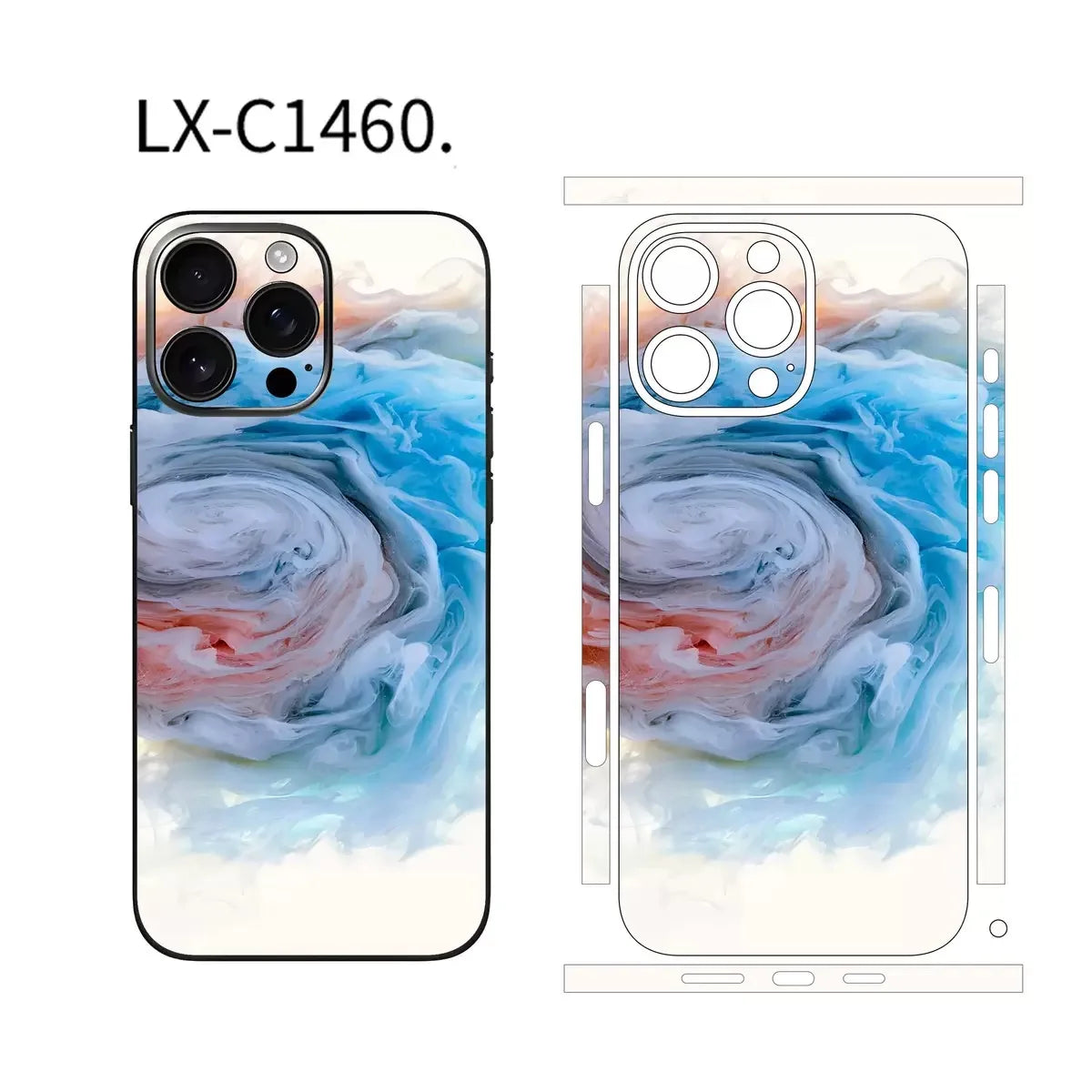 KEVIN-SKIN – Bunter Hydrogel-Skin-Sticker für iPhone Rückseite und Seiten