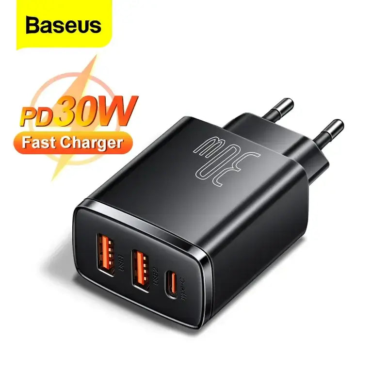 Baseus USB-C Quick Charger 30W: Superschnelles Laden für iPhone und Android - Erleben Sie ultraschnelles Laden mit dem Baseus 30W USB-C Ladegerät, kompatibel mit iPhone 14, 13 und 12 Pro Max sowie Samsung und Xiaomi. - 14:22302870345#USB Charger;200007763