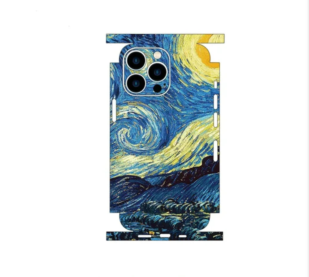 ADELE-SKIN – Buntes Universum Astronaut Hydrogel Skin für iPhone 11-17 Pro Max