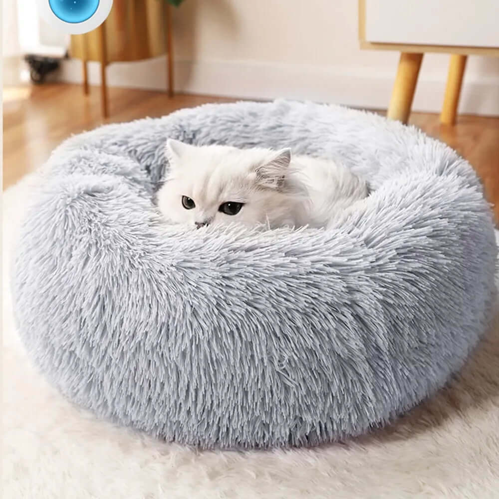 Tierische Gemütlichkeit: Das ideale Hundebett und Katzenbett - Verwöhnen Sie Ihren Liebling mit unserem waschbaren, rutschfesten Plüsch-Haustierbett für maximalen Komfort und einfache Pflege. - 14:77940916#Beige;5:880#30CM
