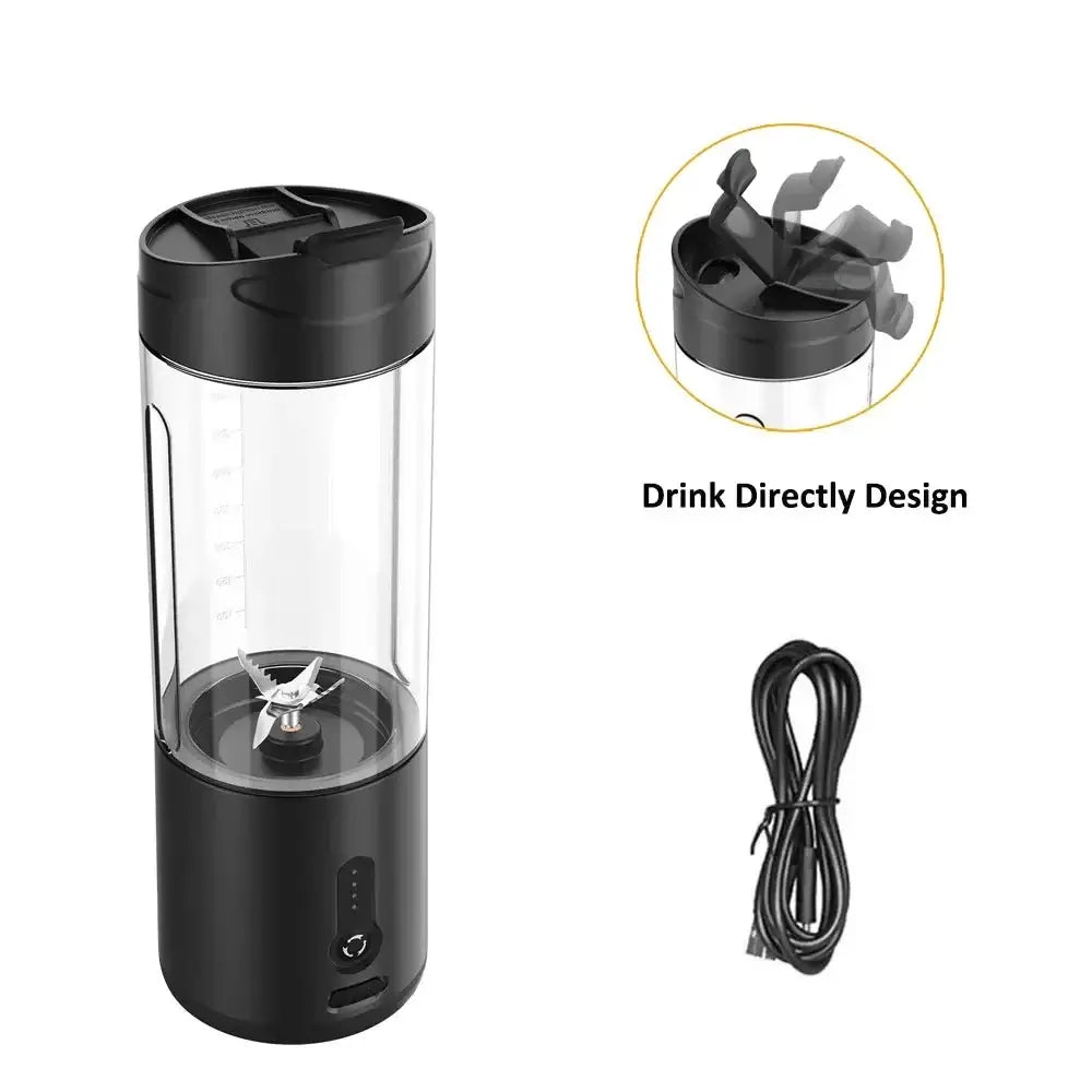 Mini Tragbarer Mixer - Lecker und praktisch - Frischer Genuss auf Knopfdruck! Unser tragbarer Mini-Blender sorgt für köstliche Säfte und Smoothies unterwegs. 150W Motor, 530 ml Kapazität, zerkleinert mühelos Eiswürfel. 4000mAh-Akku für bis zu 25 Tassen Sa