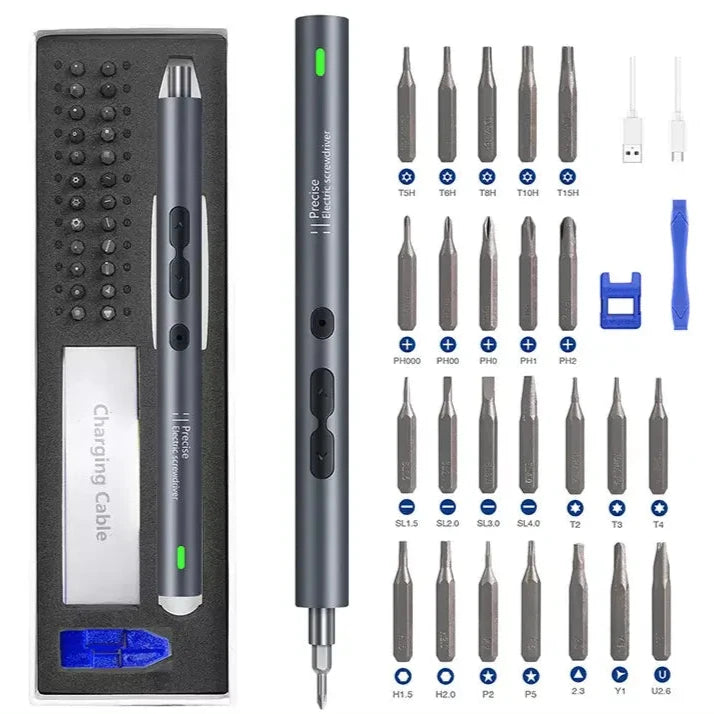 Elektrischer Schraubendreher: 62/28/120-teiliger Schraubendrehersatz für präzise Arbeiten - Entdecken Sie unser 120-teiliges Elektroschrauberset für präzise Arbeiten – ideal für Heimwerker und Profis. - 1005003038359836-China-28 in 1 set