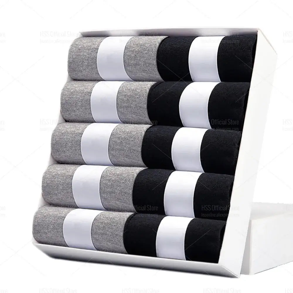 Herren Baumwollsocken HSS: Neuer Stil, Schwarz, Business, Atmungsaktiv, Größe 39-47 - Unsere Herrensocken - perfekte Dicke für jedes Wetter. Weich, strahlend weiß, und bequem. 10 Paar Sets aus reiner Baumwolle mit Synthetik für Dehnbarkeit. Zufriedene Kun
