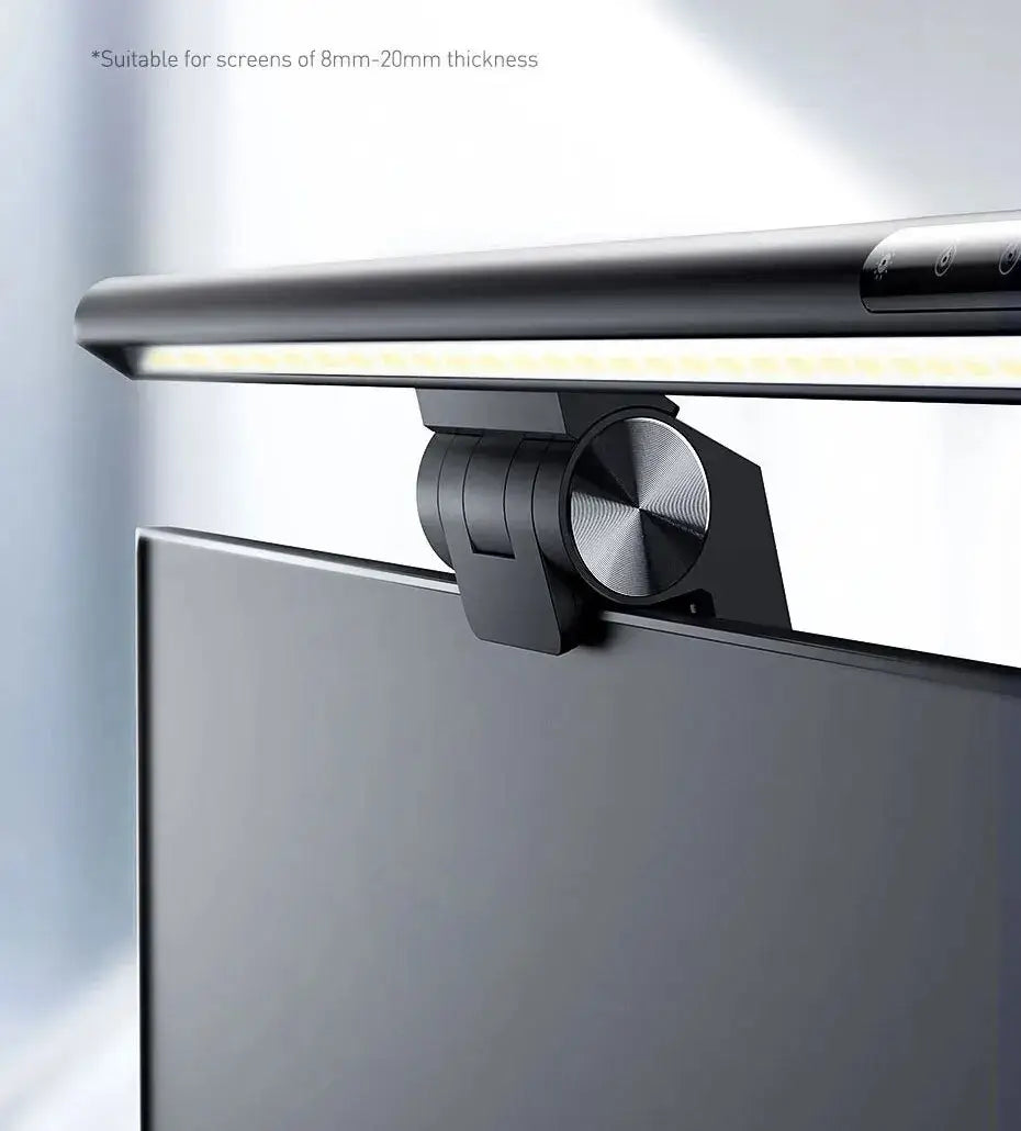 Baseus LED Screenbar i-work Pro - Entdecken Sie die Baseus LED Schreibtischlampe – ideal zum Studieren, Lesen oder für nächtliche Arbeitssitzungen. Robuster Edelstahl für Langlebigkeit. - 1005006167837410-Black-0-5W