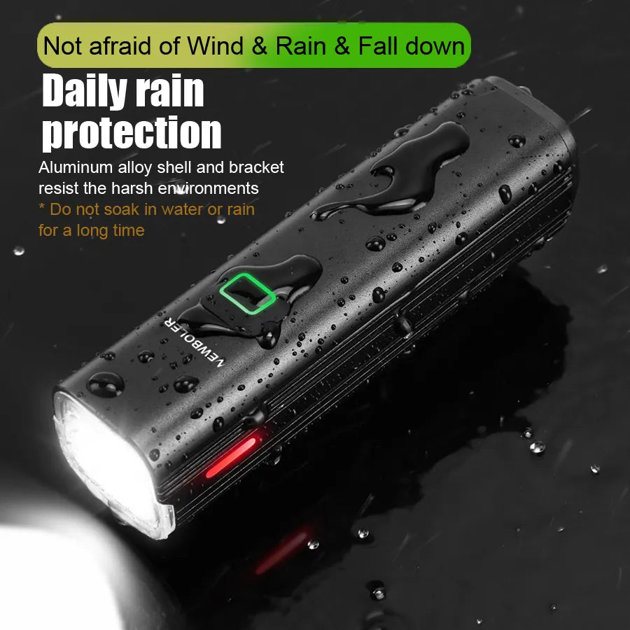 Hochleistungs-Velolicht - Fahrradlicht mit 1000 Lumen, wasserdicht & aufladbar - Erleben Sie Sicherheit und Helligkeit mit unserem wasserdichten, aufladbaren LED Velolicht. Perfekt für Stadt und Naturabenteuer! - 14:366#LIG520 S2;200007763:201336100