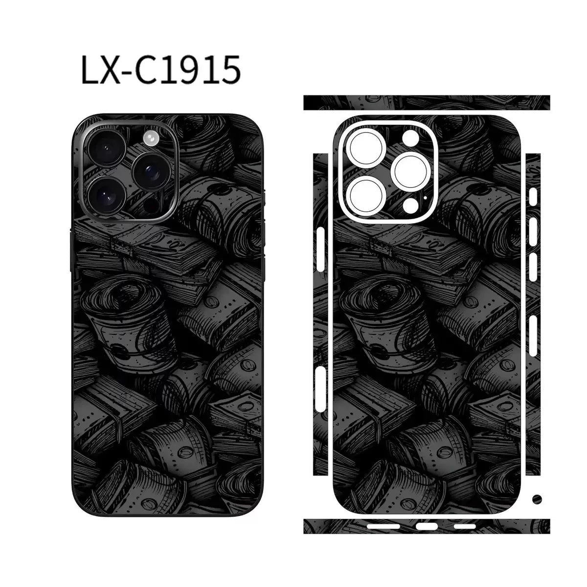 MELANIE-SKIN – Bunter Hydrogel Skin Sticker für iPhone 12 Mini bis 15 Pro Max
