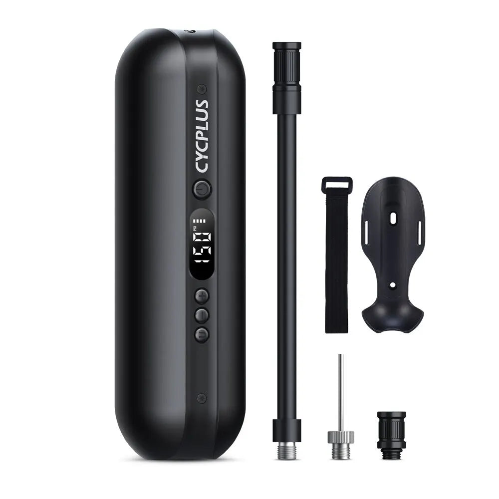 Mini elektrische Velopumpe, Pumpe mit Akku CYCPLUS - CYCPLUS Intelligente Luftpumpe - Ihr vielseitiger Begleiter für alle aufblasbaren Bedürfnisse! Einfach, effizient und tragbar. Mit 5200 mAh Batteriekapazität und Typ-C-Lademodus in nur 2 Stunden einsatz