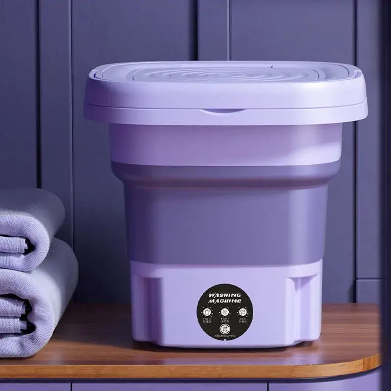 Kompakte tragbare 8-Liter-Waschmaschine mit Schleuderfunktion - Die Mangoman 8L Waschmaschine: Kompakt, tragbar und ideal für empfindliche Wäsche. Perfekt für Socken, Unterwäsche und Höschen. - 1005005856929848-Green-EU