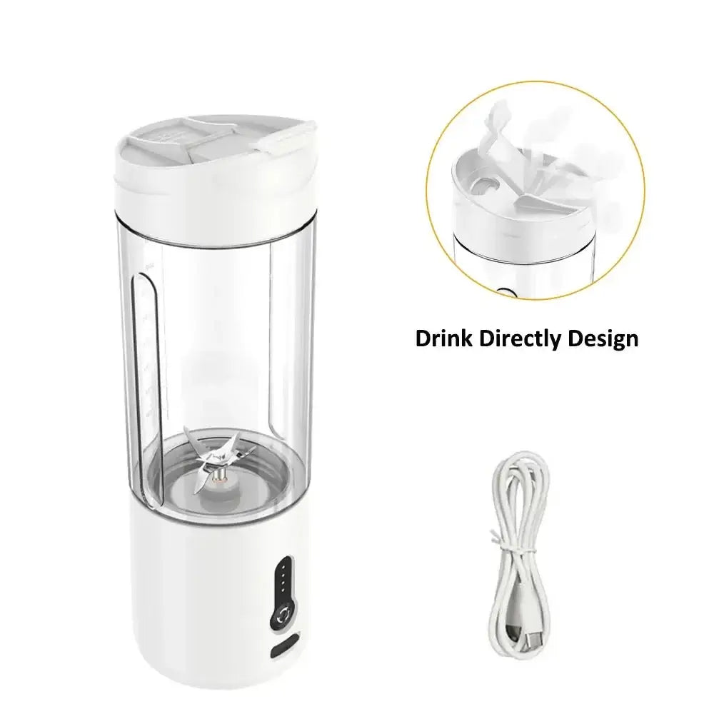 Mini Tragbarer Mixer - Lecker und praktisch - Frischer Genuss auf Knopfdruck! Unser tragbarer Mini-Blender sorgt für köstliche Säfte und Smoothies unterwegs. 150W Motor, 530 ml Kapazität, zerkleinert mühelos Eiswürfel. 4000mAh-Akku für bis zu 25 Tassen Sa