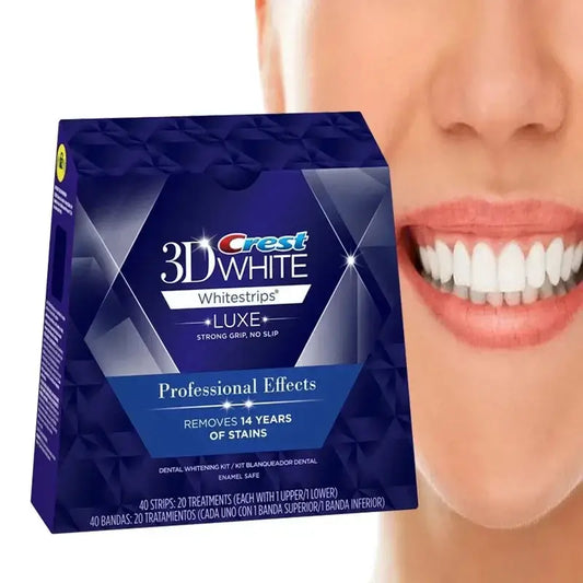 3D White Teeth Whitening Strips für professionelle Effekte - Erleben Sie strahlend weiße Zähne mit Crest 3D White Whitestrip Professional Effect. Einfach aufzutragen, 30 Minuten tragen, und Sie haben ein weißeres Lächeln. Nicht für Zahnersatz geeignet. Ma