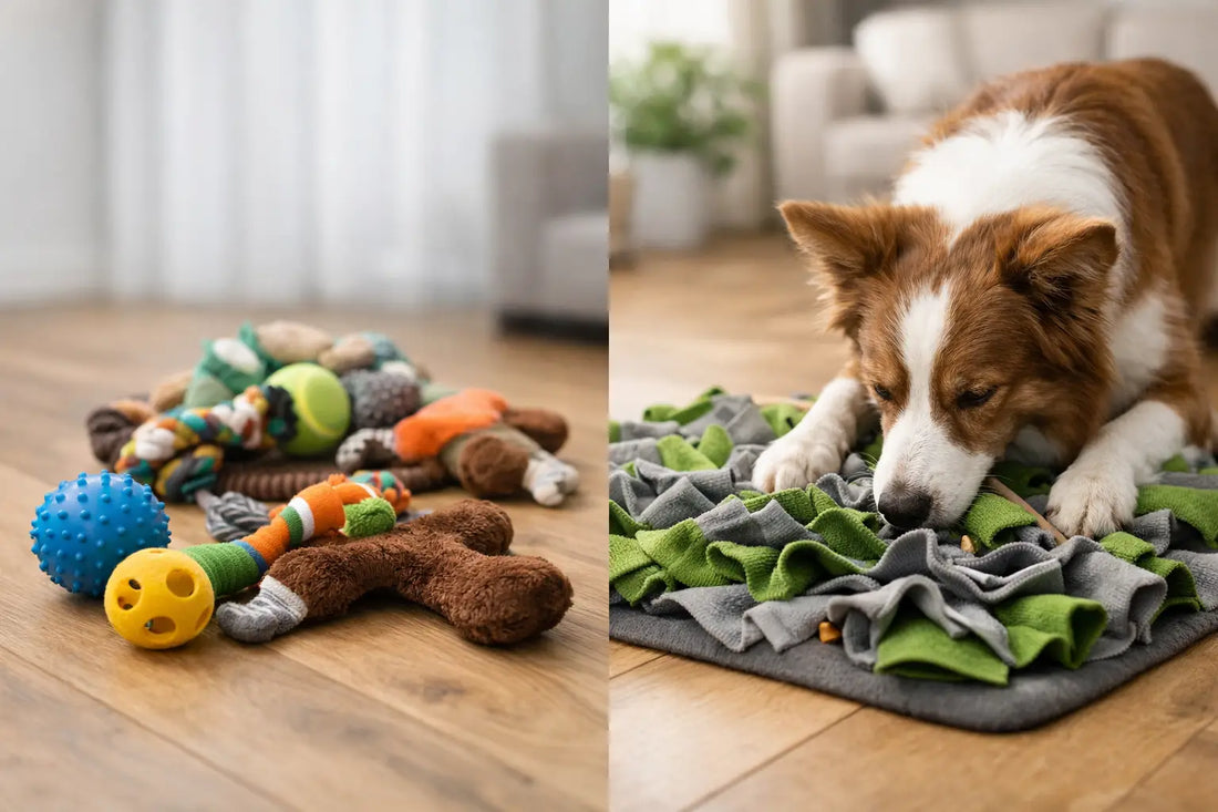 Hundespielzeug oder Schnüffelmatte: Was passt besser?
