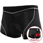 X-tiger mens gel padded cycling shorts breathable mesh riding underpants