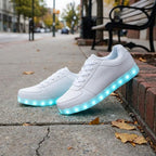 USB rechargeable LED luminous sneakers unisex