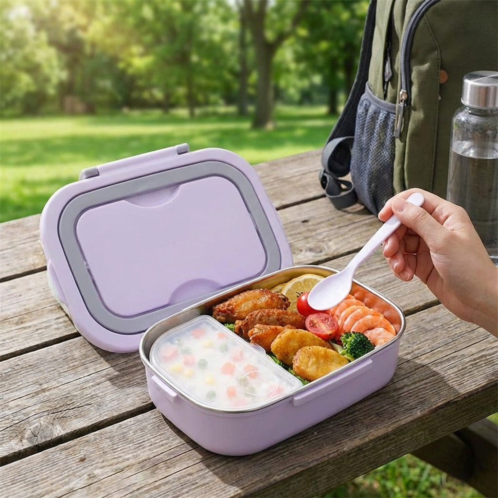 Elektrische Lunchbox für unterwegs 1.5 L – mit 60W Heizfunktion ohne Mikrowelle
