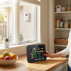 Wetterstation mit 3 Aussensensoren und 50 m Übertragungsreichweite