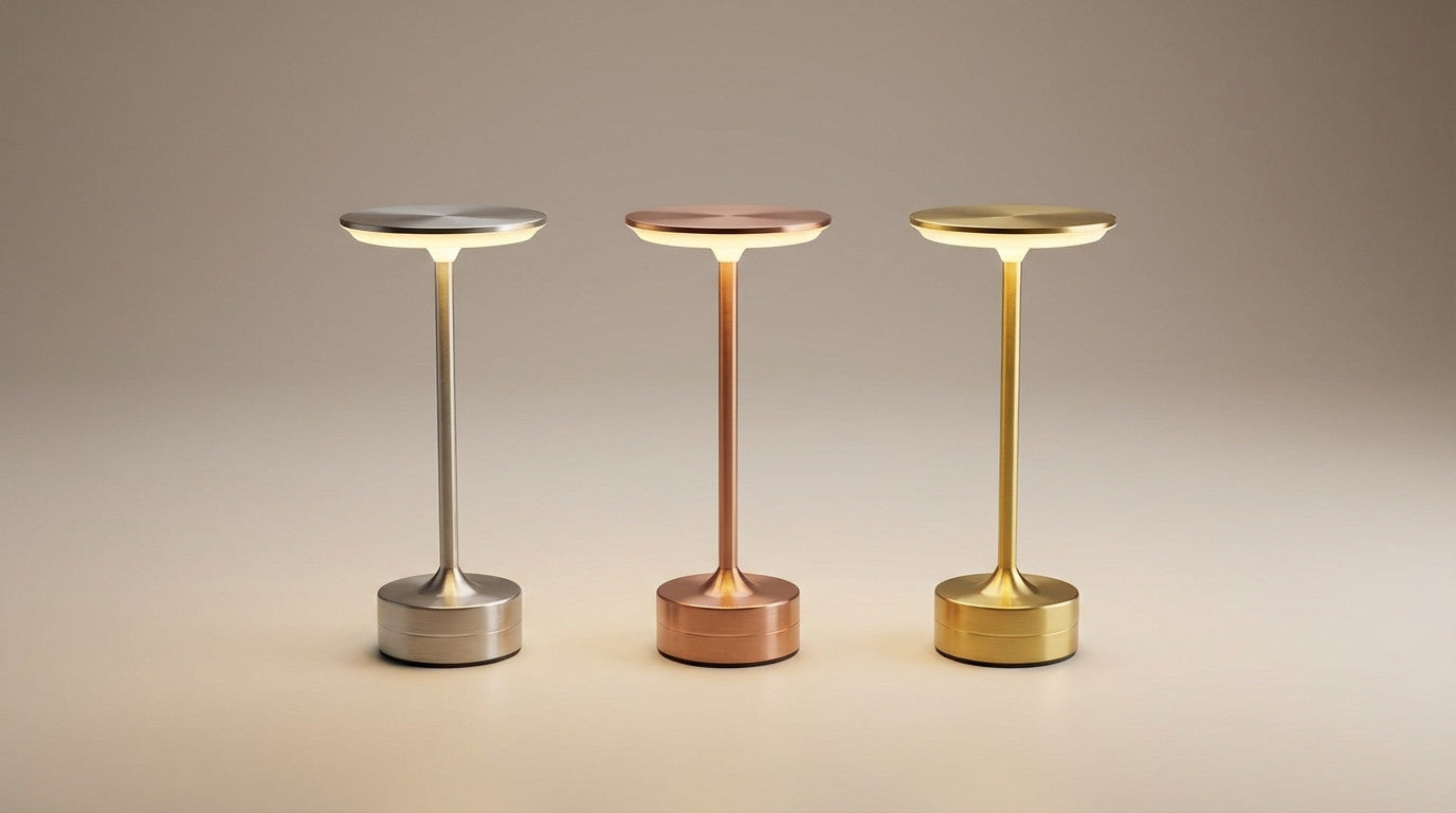 LED Tischlampe für kabelloses Lesen und Nachttisch – dimmbar mit USB-Aufladung