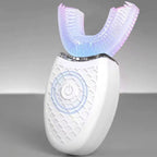 Electric u-shaped silicone toothbrush for adults with 360 automatic cleaning