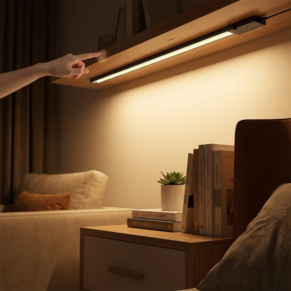 Touch dimmbare LED Lichtleiste mit schwarzem PCB für Holzpaneele