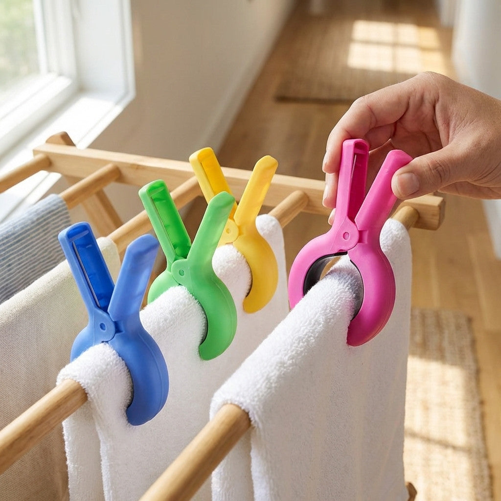 Strandklammern für windige Bedingungen – aus Kunststoff für sicheren Halt