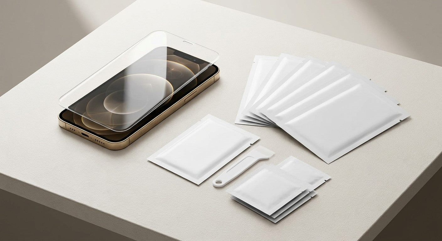 Pack 8 films hydrogel TPU full cover pour iPhone 12 à 17