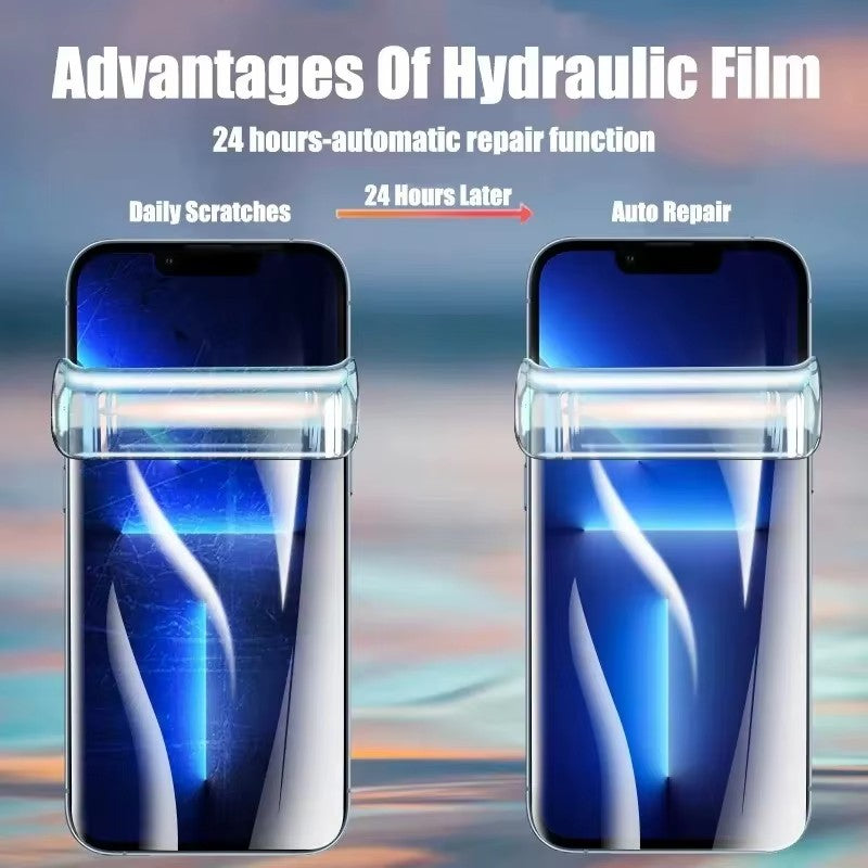 Pack 8 films hydrogel TPU full cover pour iPhone 12 à 17