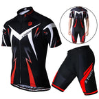 X-tiger pro mens summer cycling jersey set with gel pad