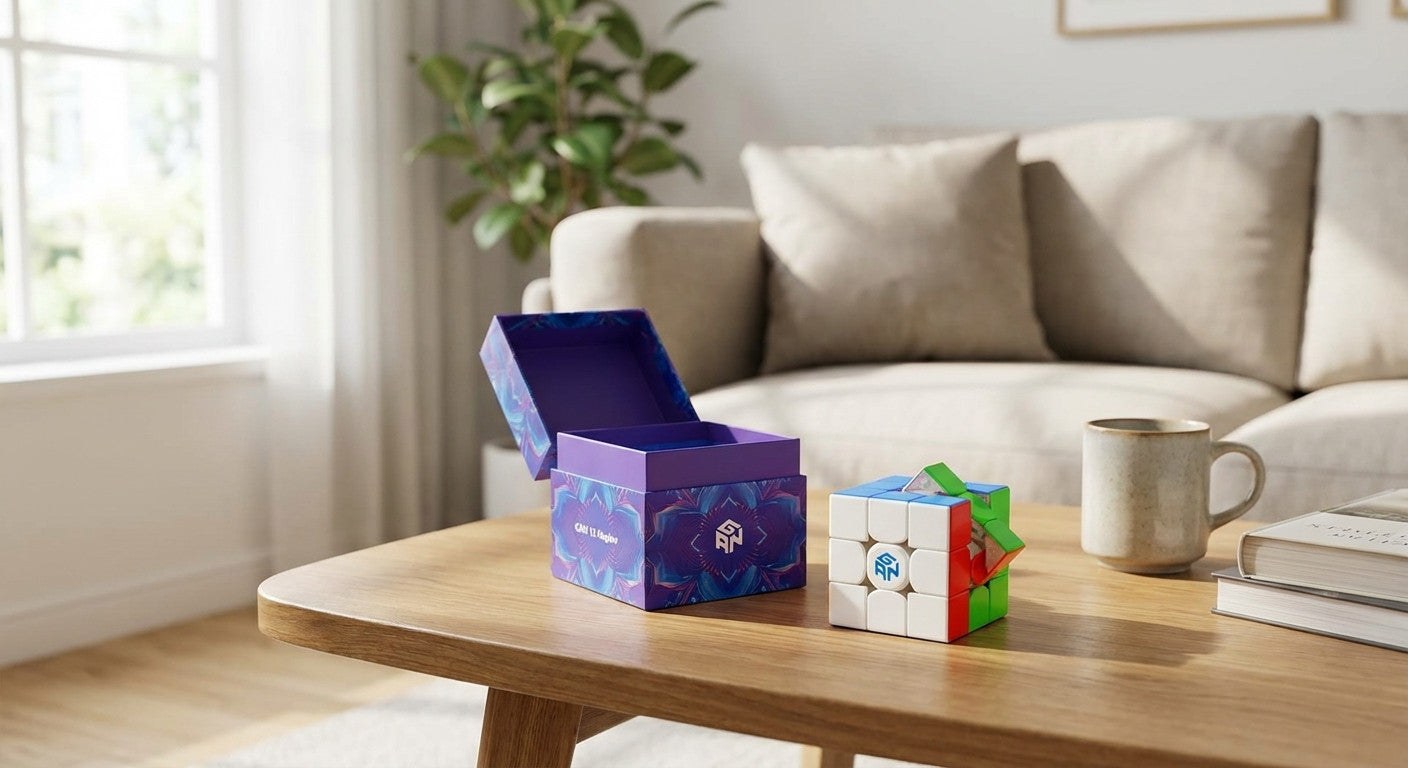 GAN 15 maglev - Präzise Magnete für flüssiges Drehen – Zauberwürfel mit stickerlosem Design