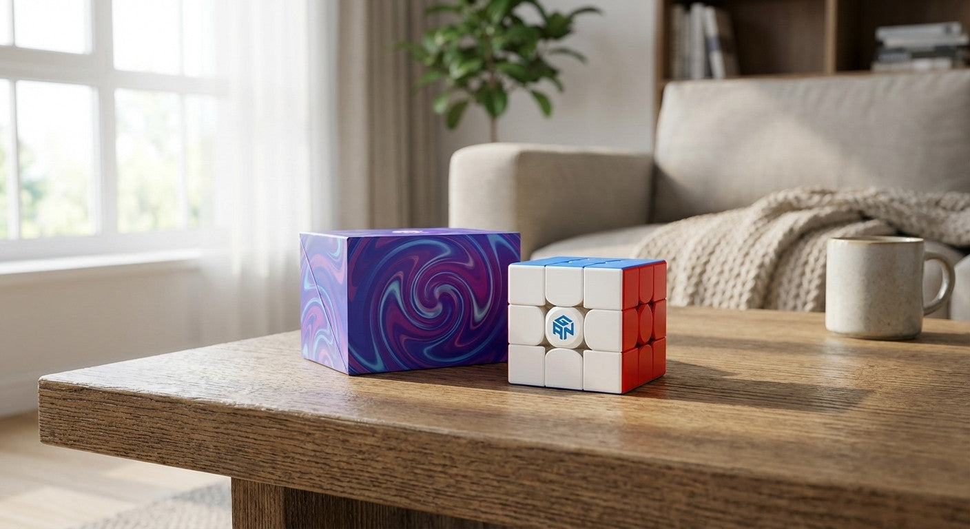 GAN 15 maglev - Präzise Magnete für flüssiges Drehen – Zauberwürfel mit stickerlosem Design