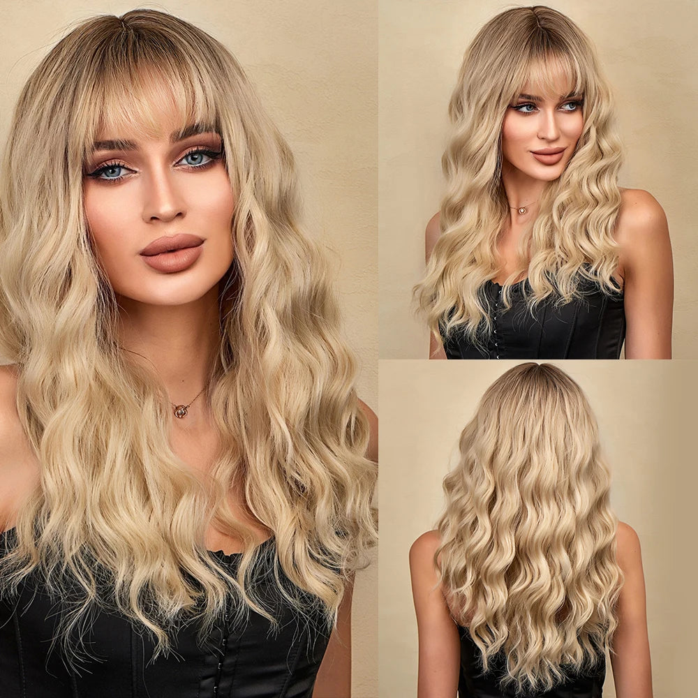 La Sylphide Langhaarperücke – hitzebeständig – für Cosplay, Halloween, Weihnachten