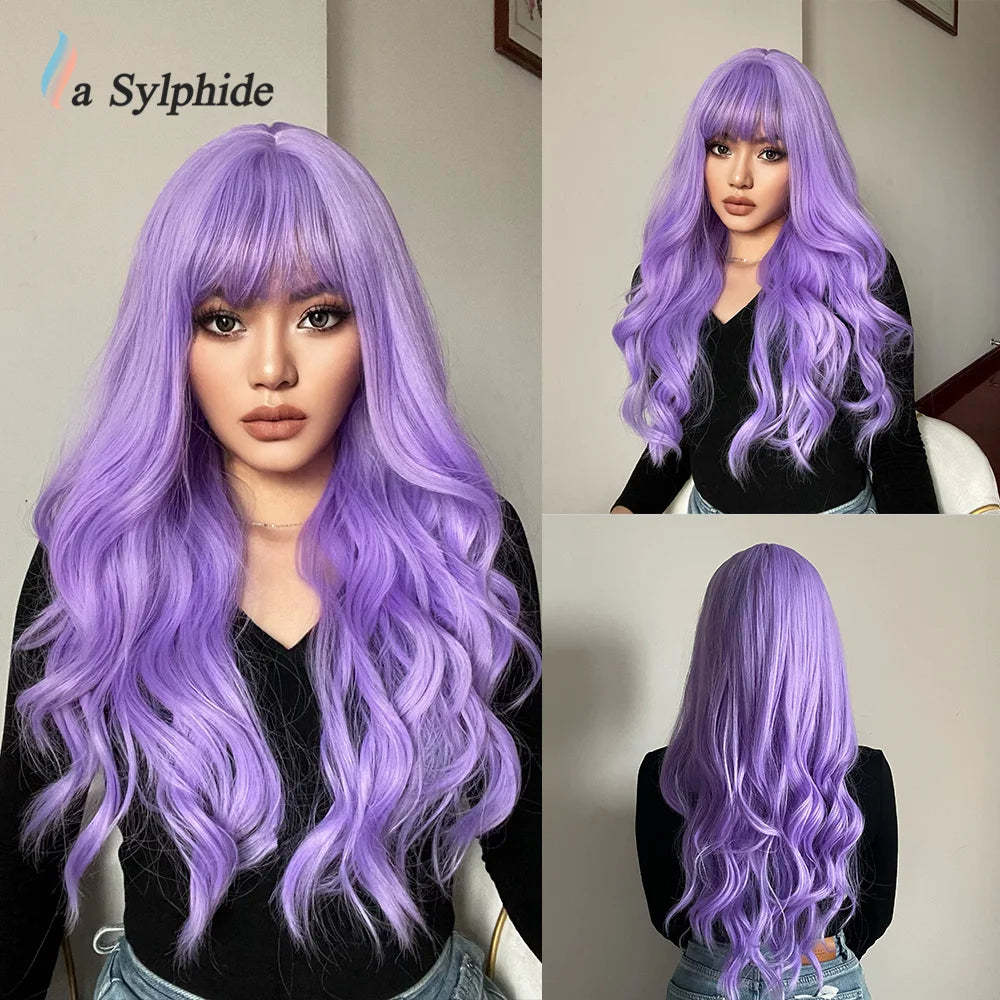 La Sylphide Langhaarperücke – hitzebeständig – für Cosplay, Halloween, Weihnachten